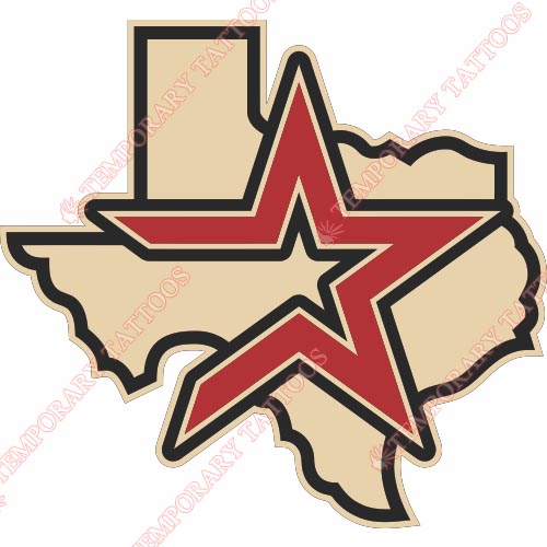 Houston Astros Customize Temporary Tattoos Stickers NO.1599